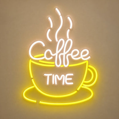 Coffee Time Cup LED Neon Sign - Shineneon