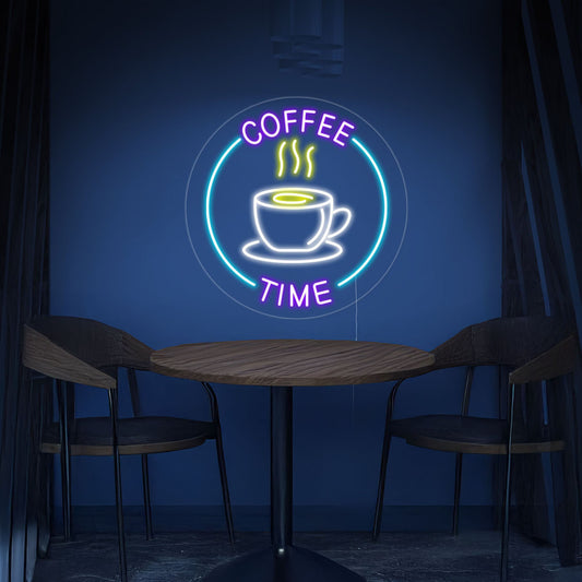 Coffee Time Led Neon Sign For Coffee Shop