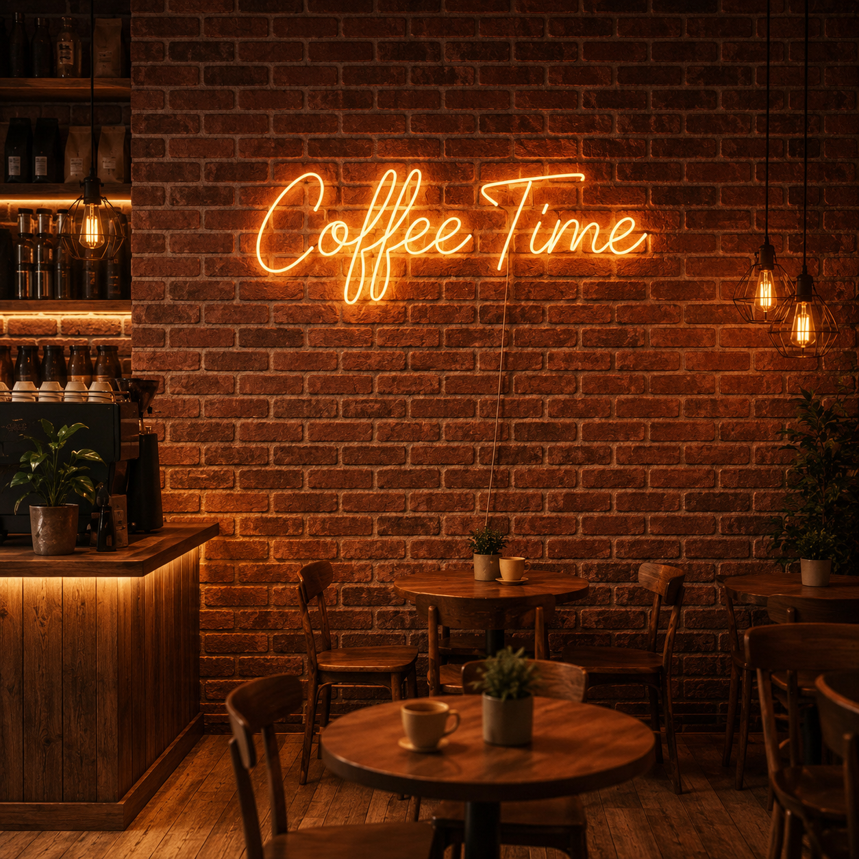 Coffee Time LED Neon Sign Wall Neon Sign - 01 Original Product Image