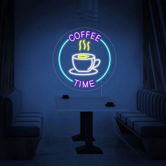 Coffee Time Led Sign Business Neon Signs