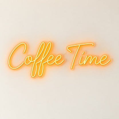 Coffee Time LED Neon Sign - natural light view