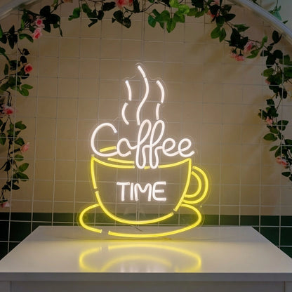Coffee Time Room Decor LED Neon Sign - 01 Original Product Image