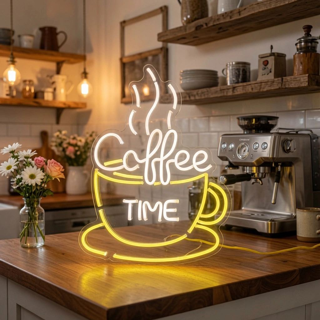 Coffee Time Room Decor LED Neon Sign - 02 High-Converting Product Image