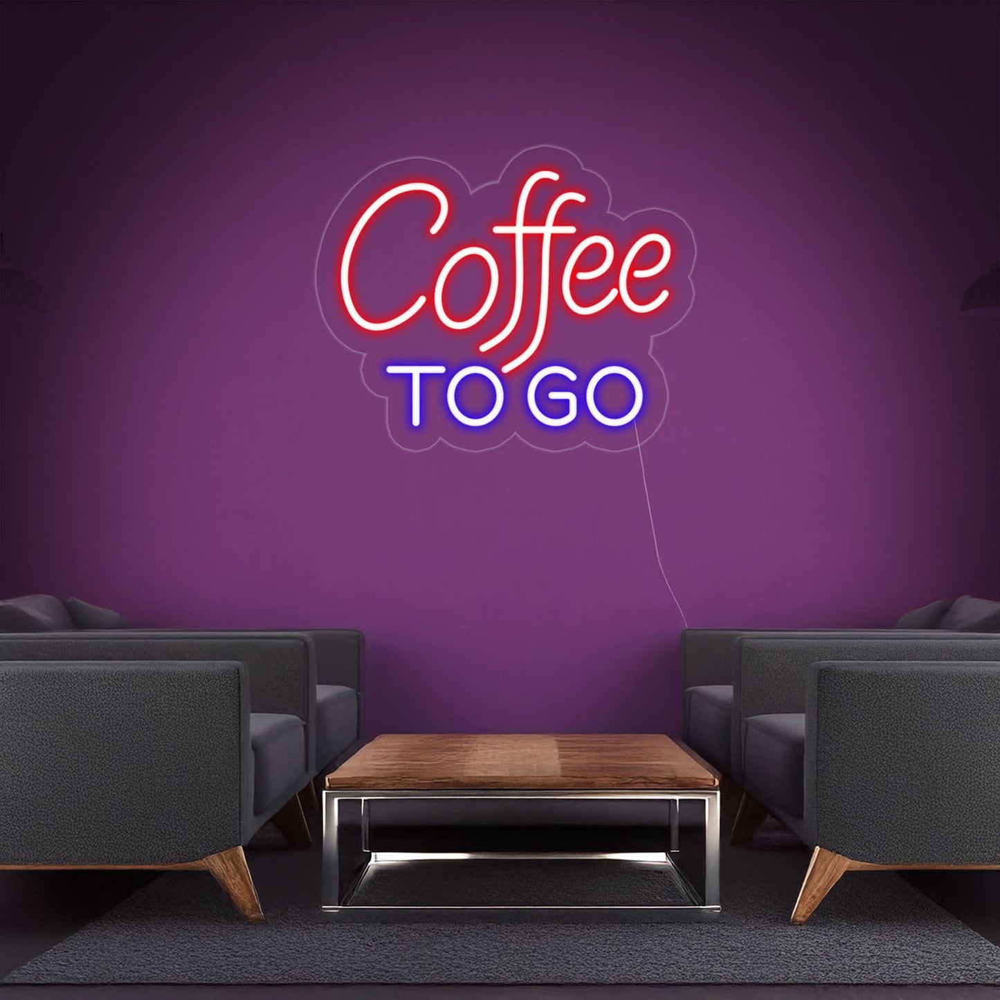 Coffee To Go Restaurant Led Neon Sign For Coffee Shop