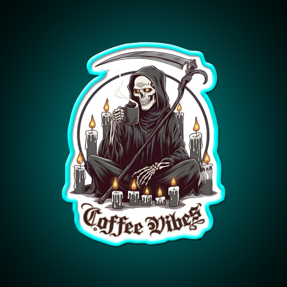 Coffee Vibes Cafe Led Neon Sign Espresso Bar Art Rgb Color