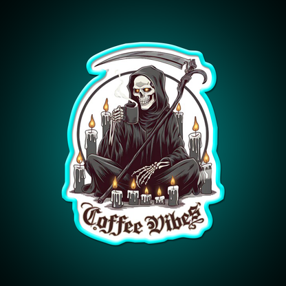 Coffee Vibes Cafe Led Neon Sign Espresso Bar Art Rgb Color