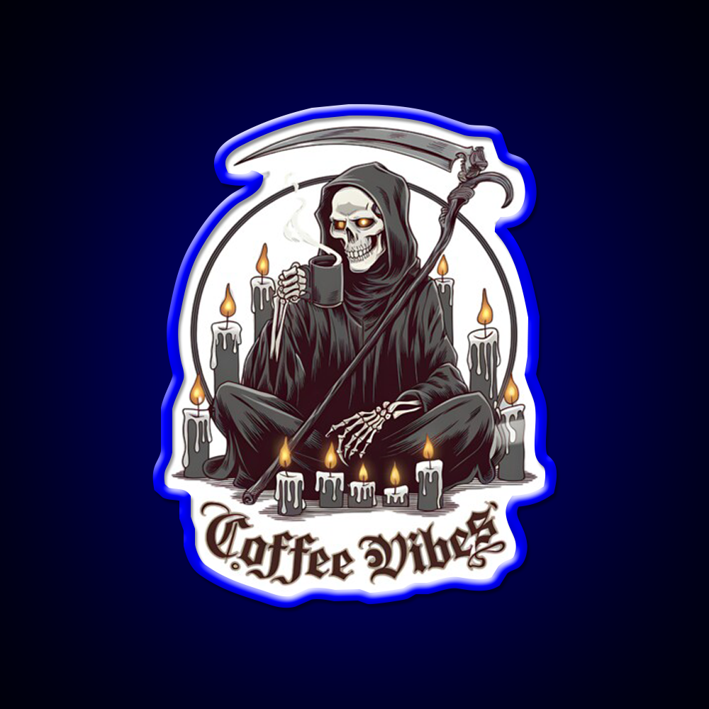 Coffee Vibes Cafe Led Neon Sign Espresso Bar Art Rgb Color