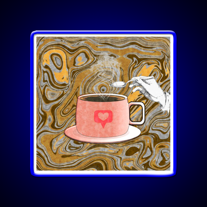 Coffee Vibes Cafe Led Neon Sign Espresso Bar Art For Coffee Lover Rgb Color