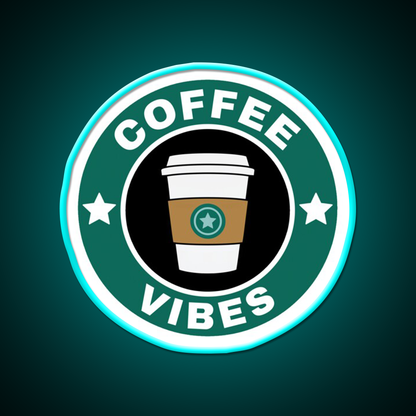 Coffee Vibes Cafe Led Neon Sign Espresso Bar Art For Coffee Shop Rgb Color