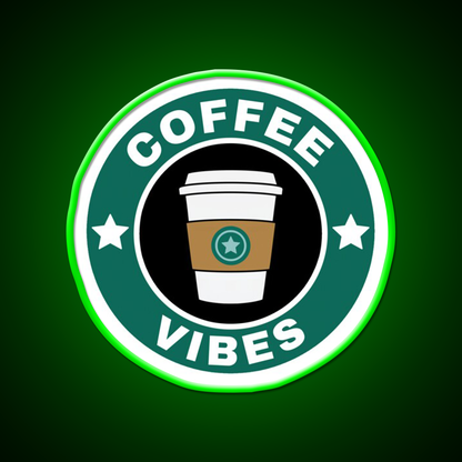 Coffee Vibes Cafe Led Neon Sign Espresso Bar Art For Coffee Shop Rgb Color
