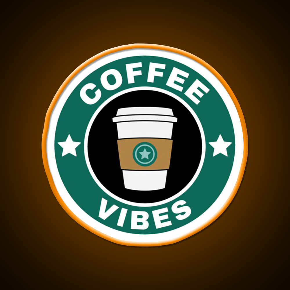 Coffee Vibes Cafe Led Neon Sign Espresso Bar Art For Coffee Shop Rgb Color