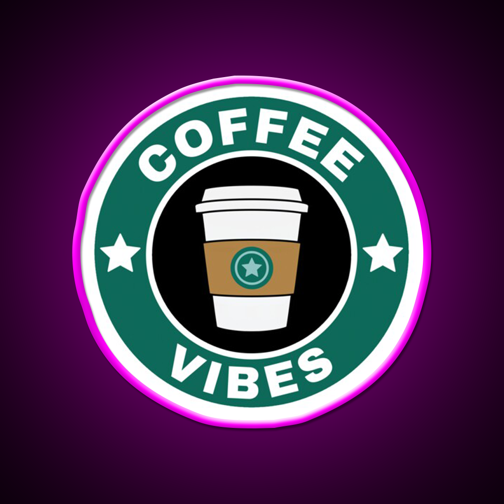 Coffee Vibes Cafe Led Neon Sign Espresso Bar Art For Coffee Shop Rgb Color