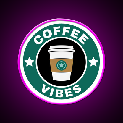 Coffee Vibes Cafe Led Neon Sign Espresso Bar Art For Coffee Shop Rgb Color