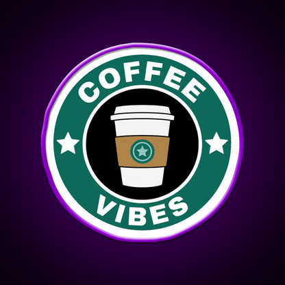 Coffee Vibes Cafe Led Neon Sign Espresso Bar Art For Coffee Shop Rgb Color - Shineneon