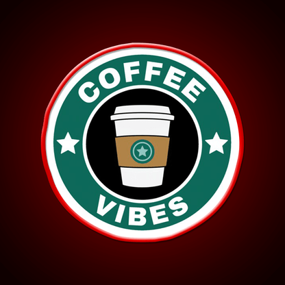 Coffee Vibes Cafe Led Neon Sign Espresso Bar Art For Coffee Shop Rgb Color - Shineneon