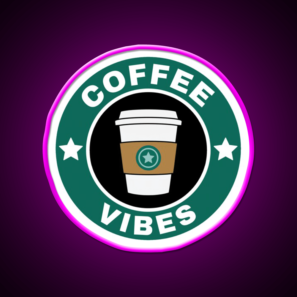 Coffee Vibes Cafe Led Neon Sign Espresso Bar Art For Coffee Shop Rgb Color - Shineneon