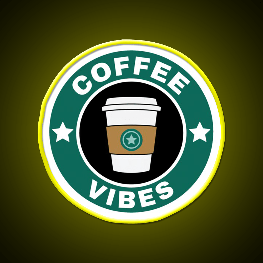 Coffee Vibes Cafe Led Neon Sign Espresso Bar Art For Coffee Shop Rgb Color - Shineneon
