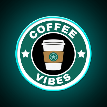 Coffee Vibes Cafe Led Neon Sign Espresso Bar Art For Coffee Shop Rgb Color - Shineneon