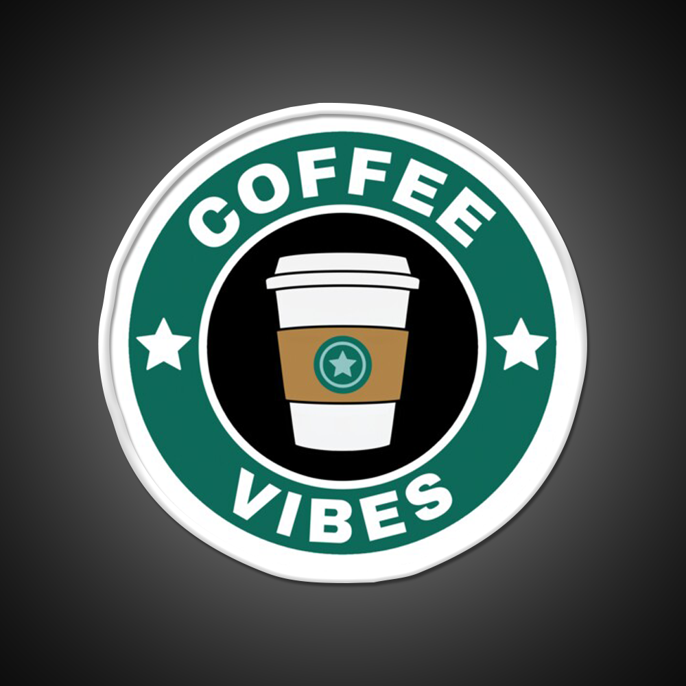Coffee Vibes Cafe Led Neon Sign Espresso Bar Art For Coffee Shop Rgb Color