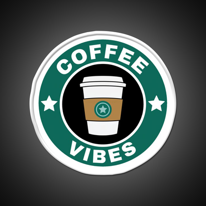 Coffee Vibes Cafe Led Neon Sign Espresso Bar Art For Coffee Shop Rgb Color