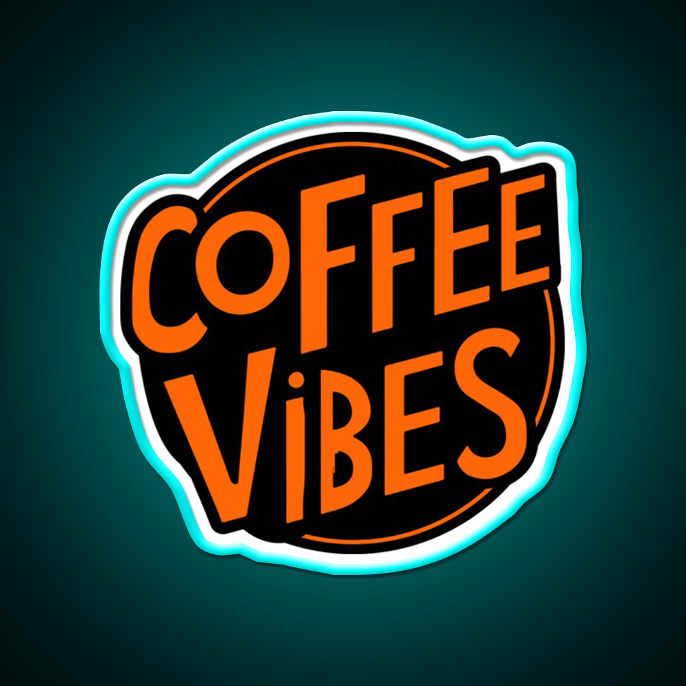 Coffee Vibes Cafe Led Neon Sign Espresso Bar Art For Home Decor Rgb Color