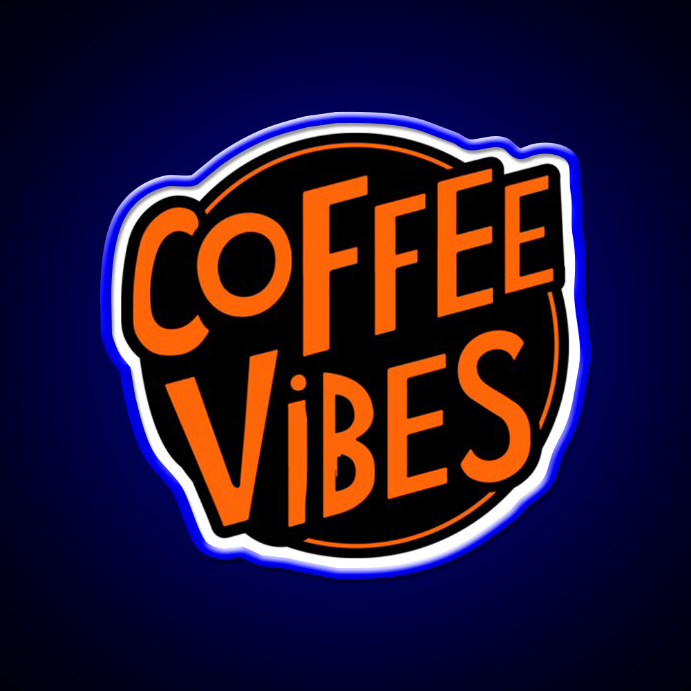 Coffee Vibes Cafe Led Neon Sign Espresso Bar Art For Home Decor Rgb Color