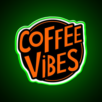 Coffee Vibes Cafe Led Neon Sign Espresso Bar Art For Home Decor Rgb Color
