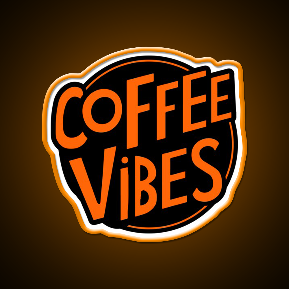 Coffee Vibes Cafe Led Neon Sign Espresso Bar Art For Home Decor Rgb Color