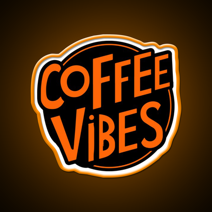 Coffee Vibes Cafe Led Neon Sign Espresso Bar Art For Home Decor Rgb Color