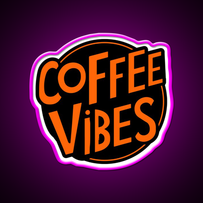 Coffee Vibes Cafe Led Neon Sign Espresso Bar Art For Home Decor Rgb Color
