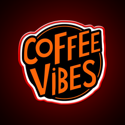Coffee Vibes Cafe Led Neon Sign Espresso Bar Art For Home Decor Rgb Color