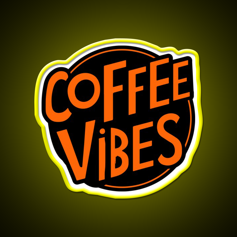 Coffee Vibes Cafe Led Neon Sign Espresso Bar Art For Home Decor Rgb Color