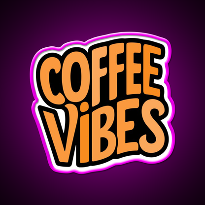 Coffee Vibes Cafe Led Neon Sign Espresso Bar Art For Home Rgb Color