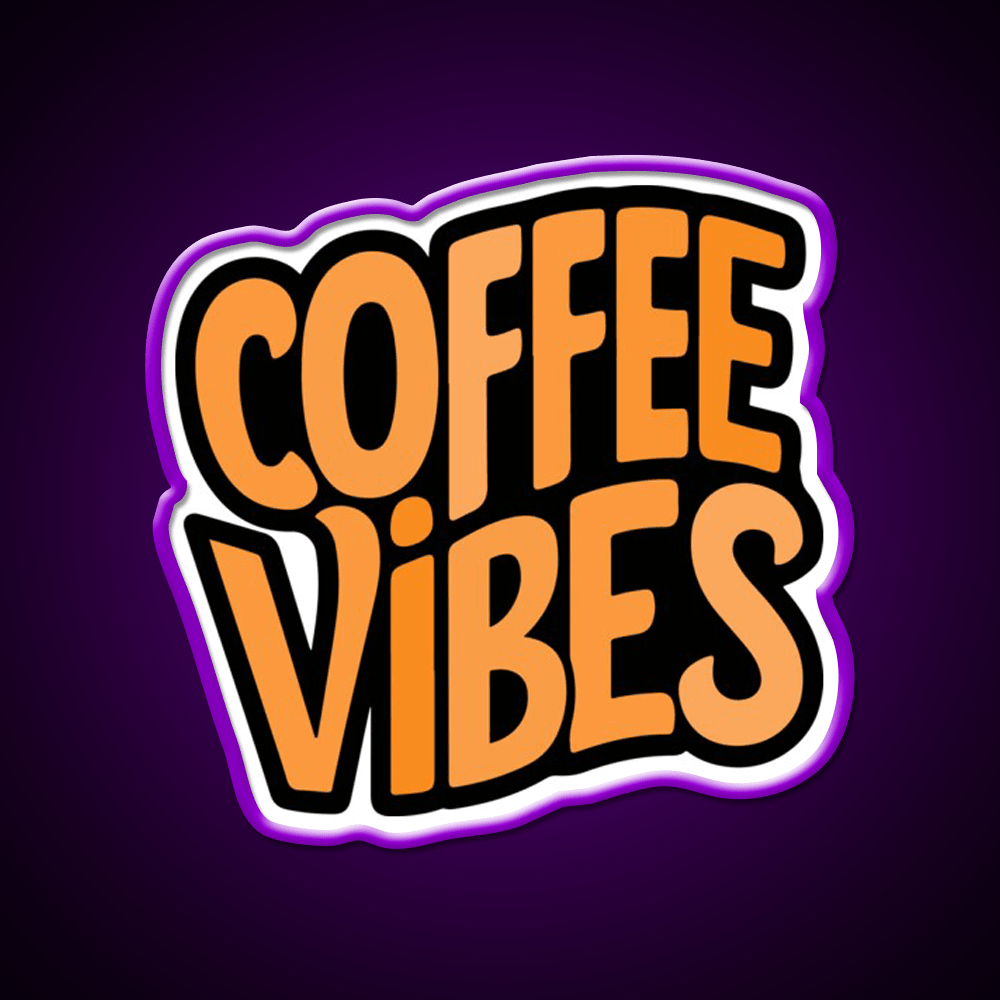 Coffee Vibes Cafe Led Neon Sign Espresso Bar Art For Home Rgb Color - Shineneon