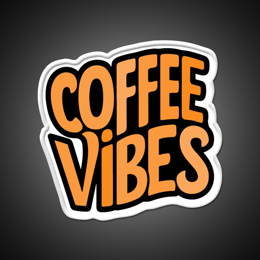 Coffee Vibes Cafe Led Neon Sign Espresso Bar Art For Home Rgb Color