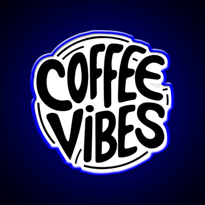 Coffee Vibes Cafe Led Neon Sign Espresso Bar Art For Wall Art Rgb Color