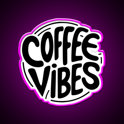 Coffee Vibes Cafe Led Neon Sign Espresso Bar Art For Wall Art Rgb Color