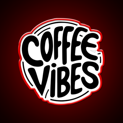 Coffee Vibes Cafe Led Neon Sign Espresso Bar Art For Wall Art Rgb Color