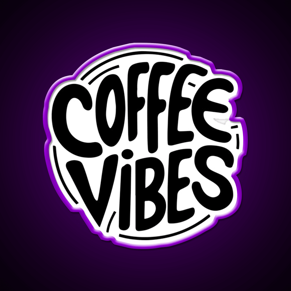 Coffee Vibes Cafe Led Neon Sign Espresso Bar Art For Wall Art Rgb Color - Shineneon