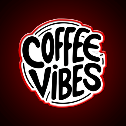 Coffee Vibes Cafe Led Neon Sign Espresso Bar Art For Wall Art Rgb Color - Shineneon