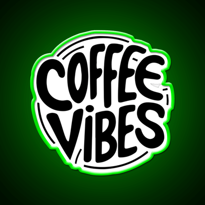 Coffee Vibes Cafe Led Neon Sign Espresso Bar Art For Wall Art Rgb Color - Shineneon