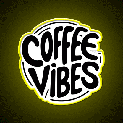 Coffee Vibes Cafe Led Neon Sign Espresso Bar Art For Wall Art Rgb Color