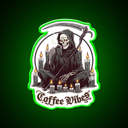 Coffee Vibes Cafe Led Neon Sign Espresso Bar Art Rgb Color