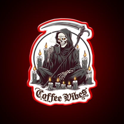 Coffee Vibes Cafe Led Neon Sign Espresso Bar Art Rgb Color