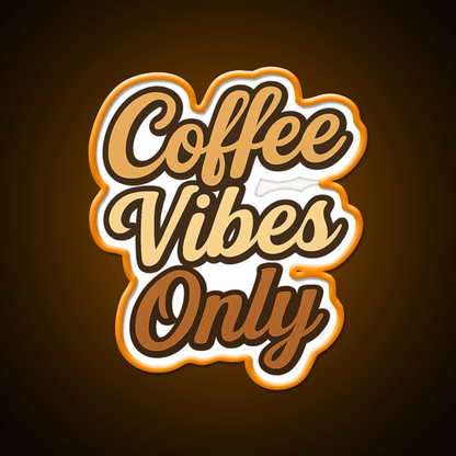 Coffee Vibes Only Aesthetic Design Cafe Led Neon Sign Espresso Bar Art Rgb Color - Shineneon