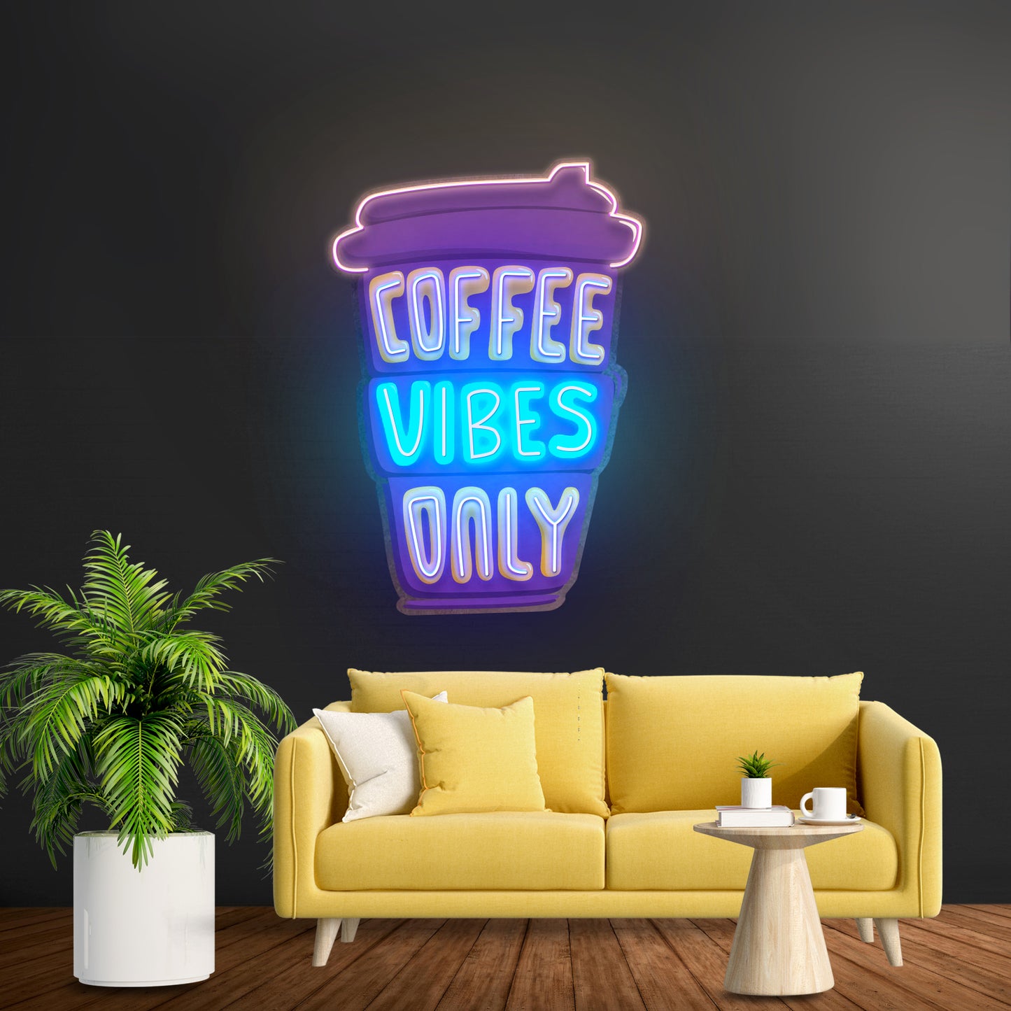 Coffee Vibes Only Led Neon Sign Light Custom Led Signs