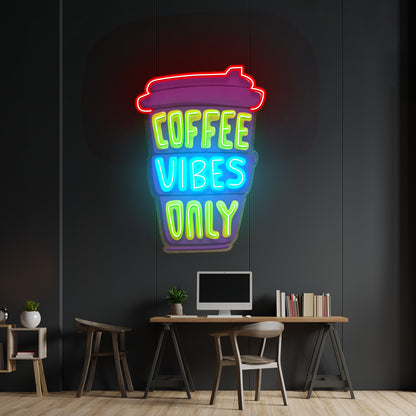 Coffee Vibes Only Led Neon Sign Light Custom Led Signs