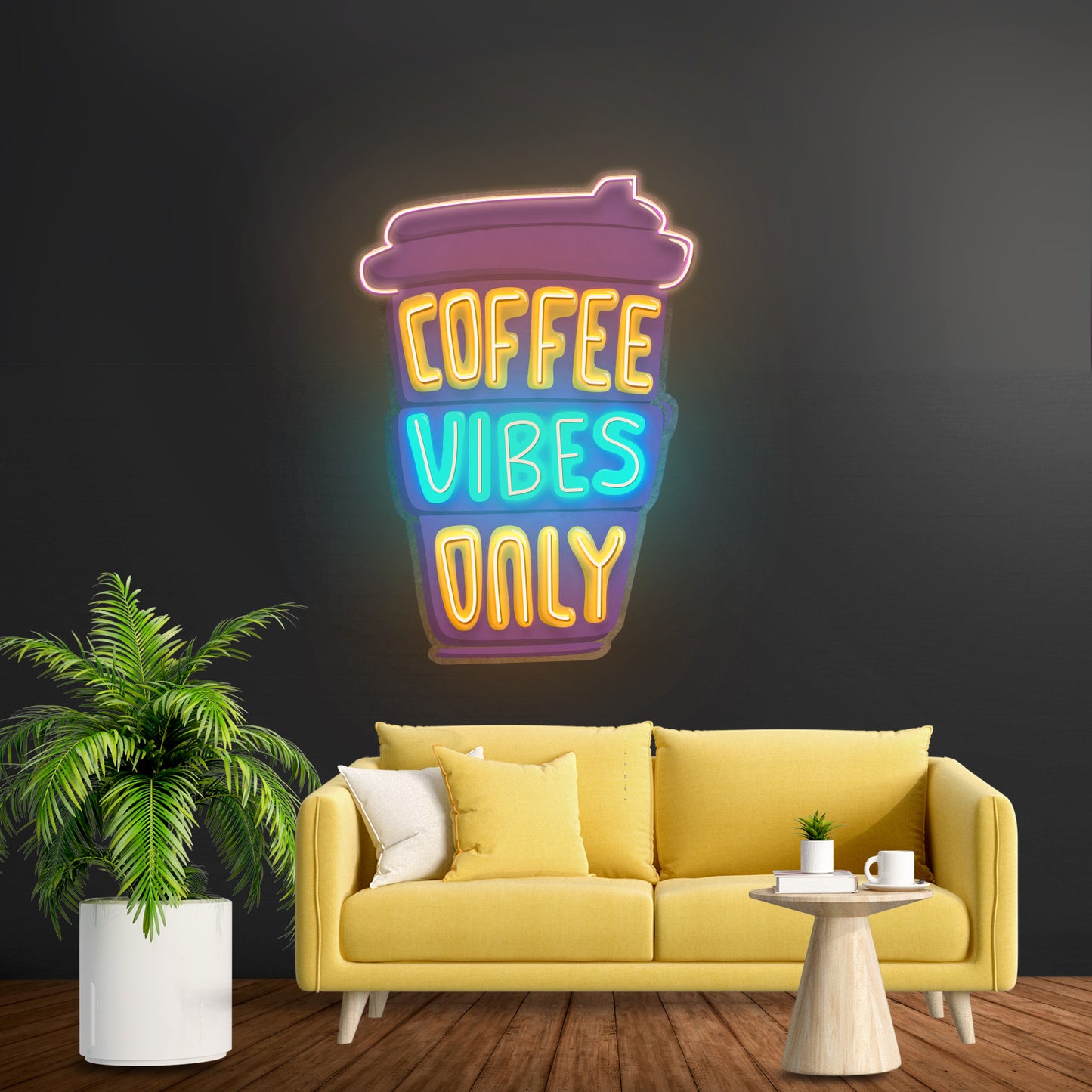 Coffee Vibes Only Led Neon Sign Light Custom Led Signs