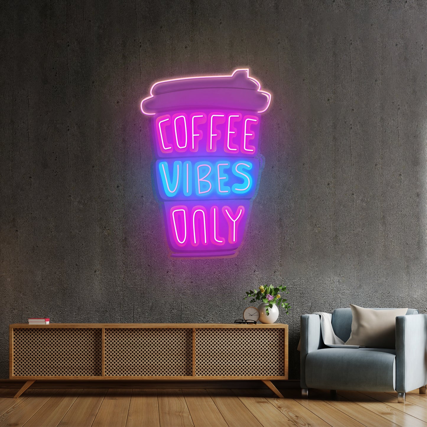 Coffee Vibes Only Led Neon Sign Light Custom Led Signs