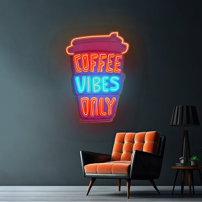 Coffee Vibes Only Led Neon Sign Light Custom Led Signs